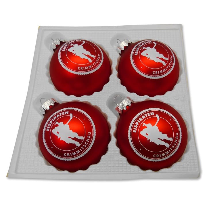 Weihnachtskugeln 8 cm aus Glas 4er Set 304525550000